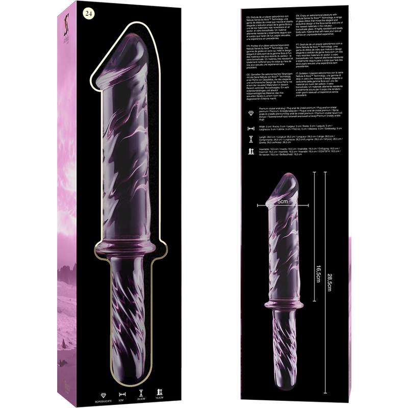 DILDO CRISTAL BOROSILICATO 24 12