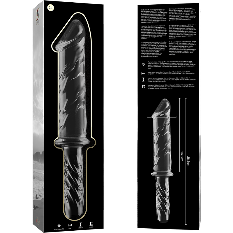 DILDO CRISTAL BOROSILICATO 24 11