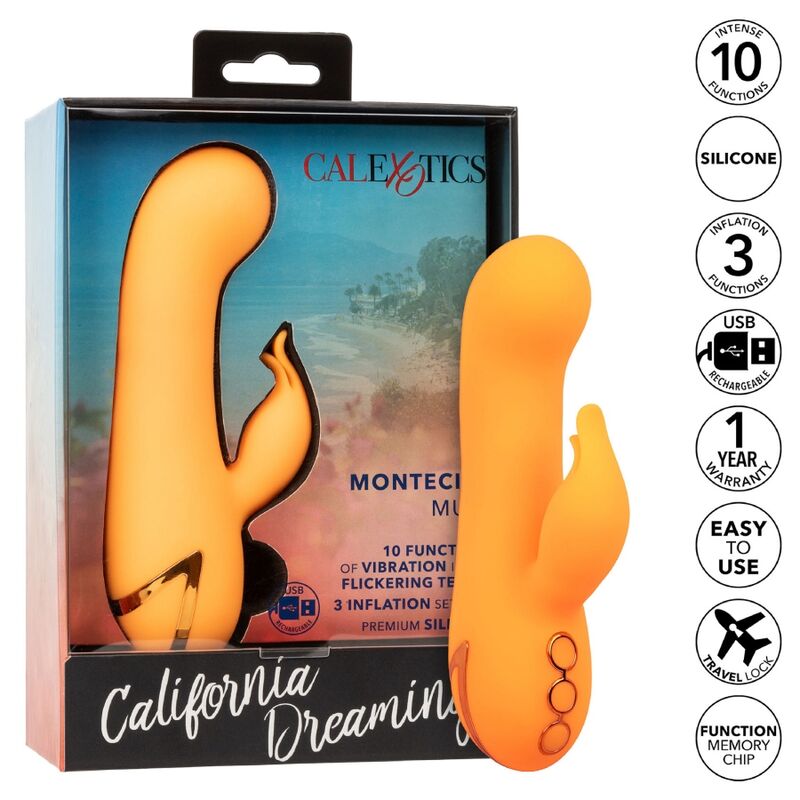 MONTECITO MUSE VIBRADOR RABBIT NARANJA BY CALIFORNIA DREAMIN