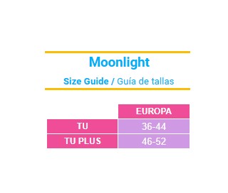 Guia de tamanhos Moonlight