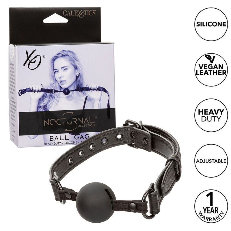 NOCTURNAL BALL GAG SILICONE NERO