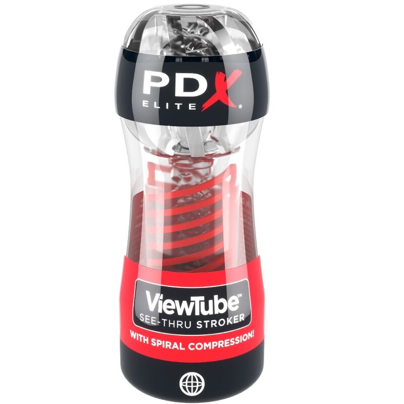 PDX ELITE - MASTURBADOR STROKER VIEWTUBE 2 COMPRESION ESPIRA