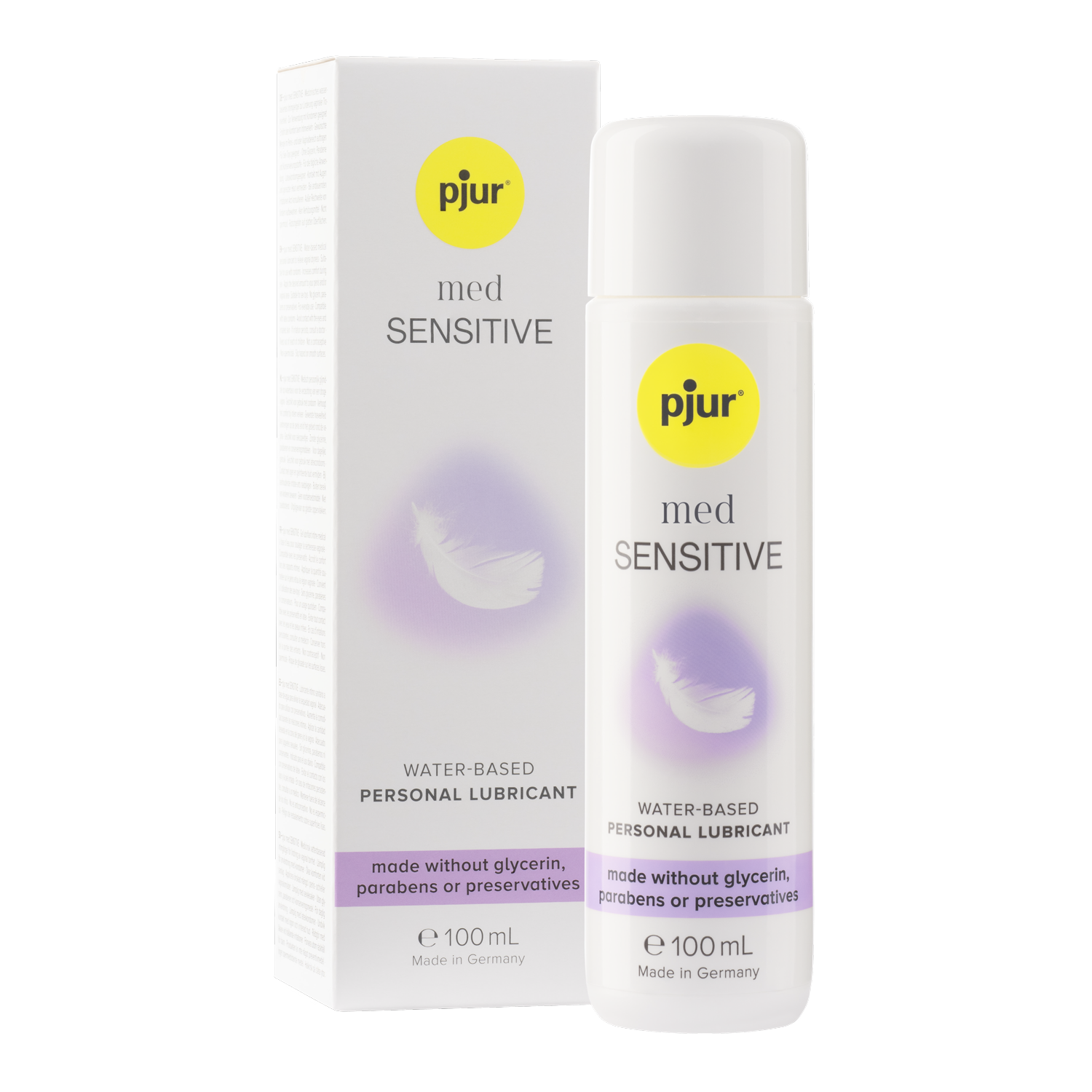 Pjur med sensitive glide lubricante base de agua