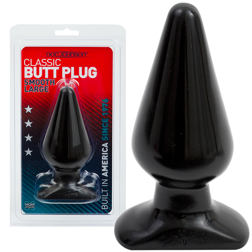 BLACK BUTT PLUG LARGE 6