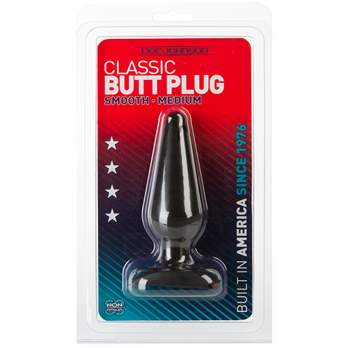 BLACK BUTT PLUG MEDIUM 7