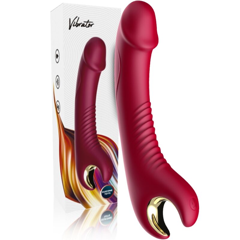 VIBRATEUR & ROTATEUR PRINCE DILDO ROUGE