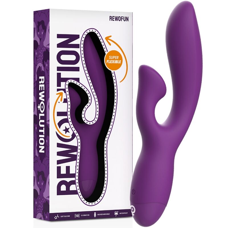 REWOFUN VIBRADOR FLEXIBLE CON 3