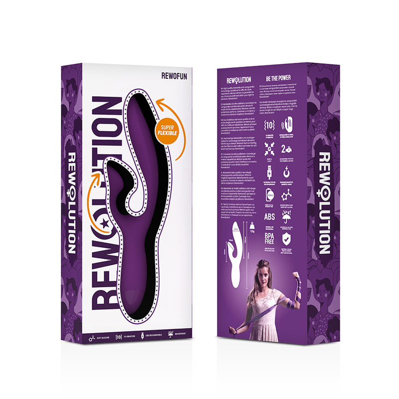 REWOFUN VIBRADOR FLEXIBLE CON 8