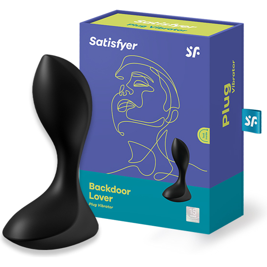 Satisfyer backdoor lover vibrating plug - negro