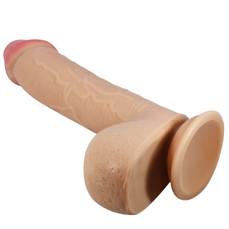 SLIDING SKIN SERIES DILDO REALÍSTICO CON VENTOSA PIEL DESLIZ