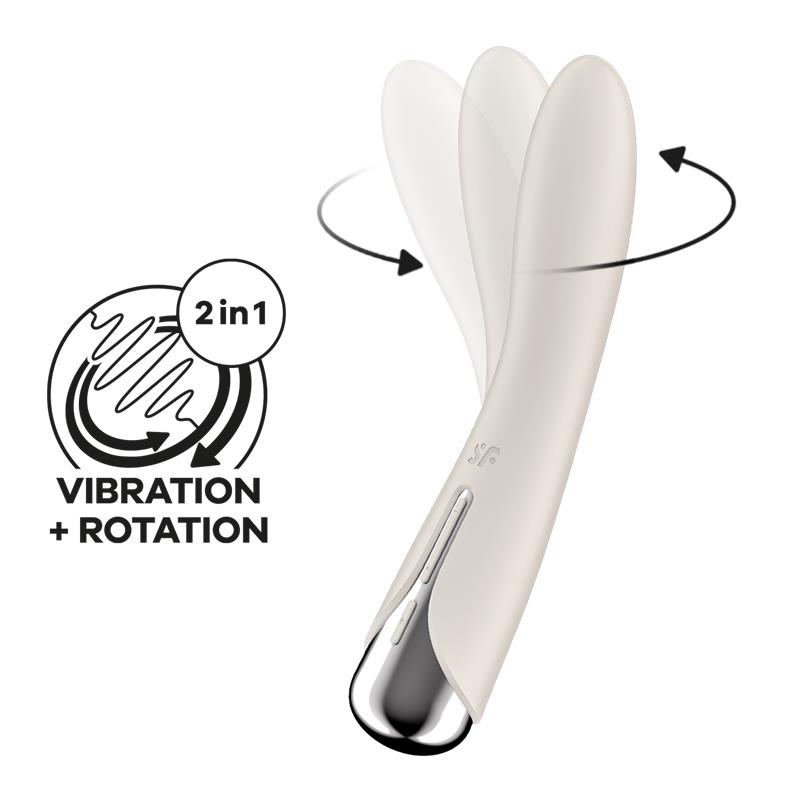 SPINNING VIBE 1 VIBRADOR ROTADOR G-SPOT BEIGE