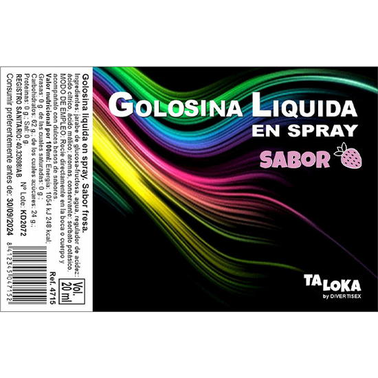 SPRAY GOLOSINA SABOR 1