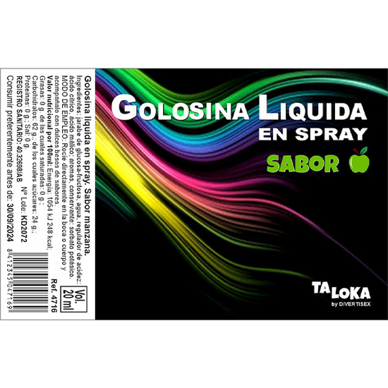 SPRAY GOLOSINA SABOR 4