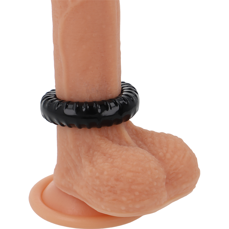 SUPER FLEXIBLE Y RESISTENTE ANILLO PENE 4.5CM PR07 NEGRO