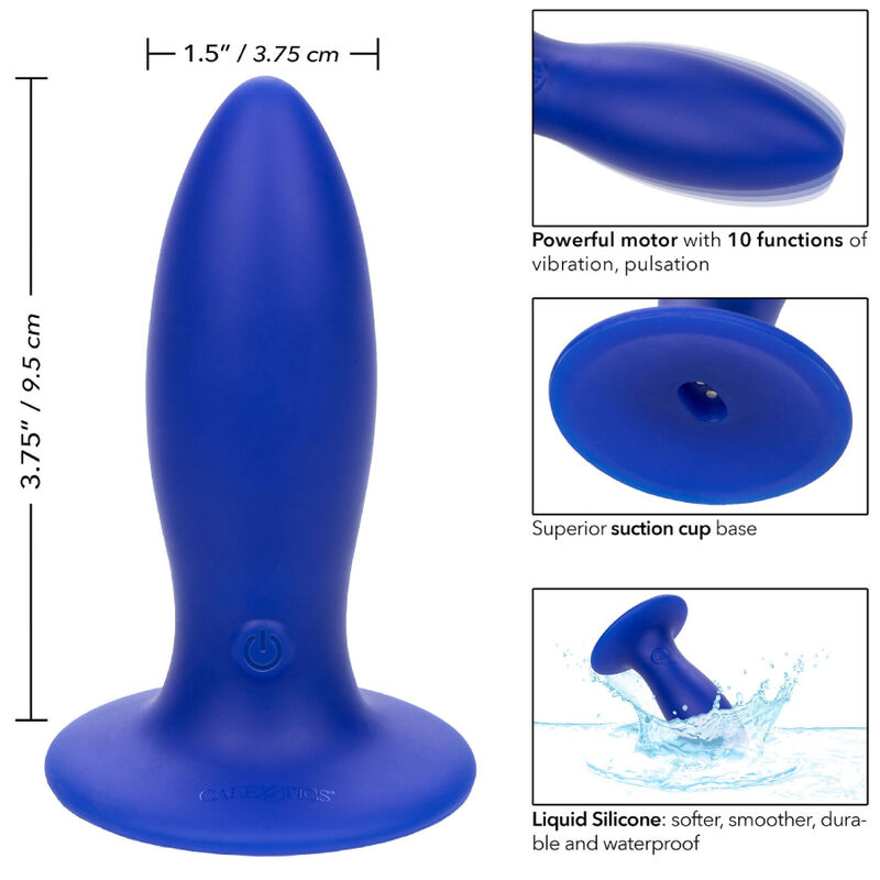 TORPEDO PLUG ANAL VIBRADOR AZU 4