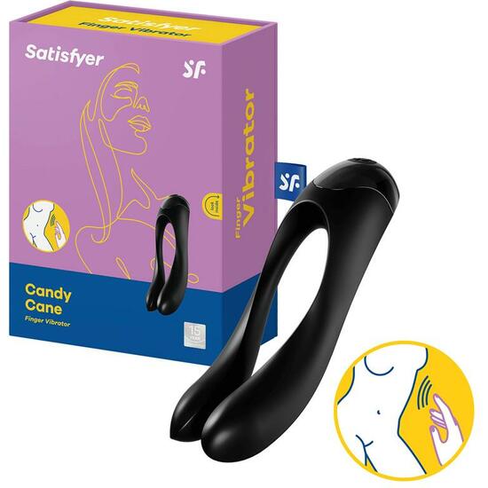 SATISFYER CANDY CANE VIBRATOR BLACK