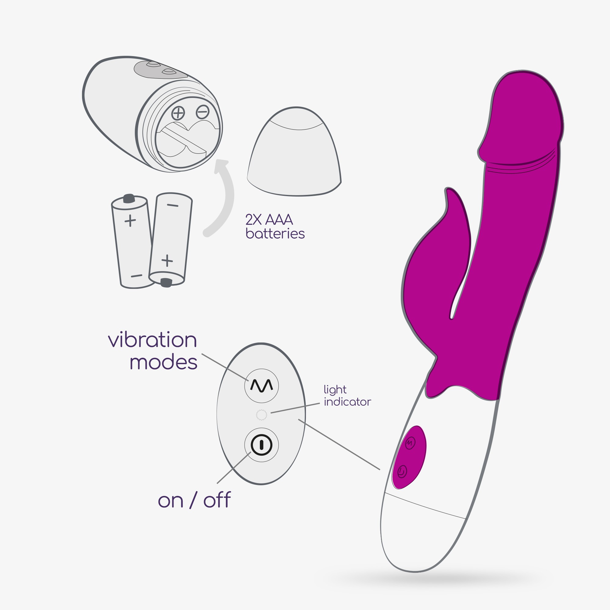 VIBRADOR COM ESTIMULADOR DE CL 11