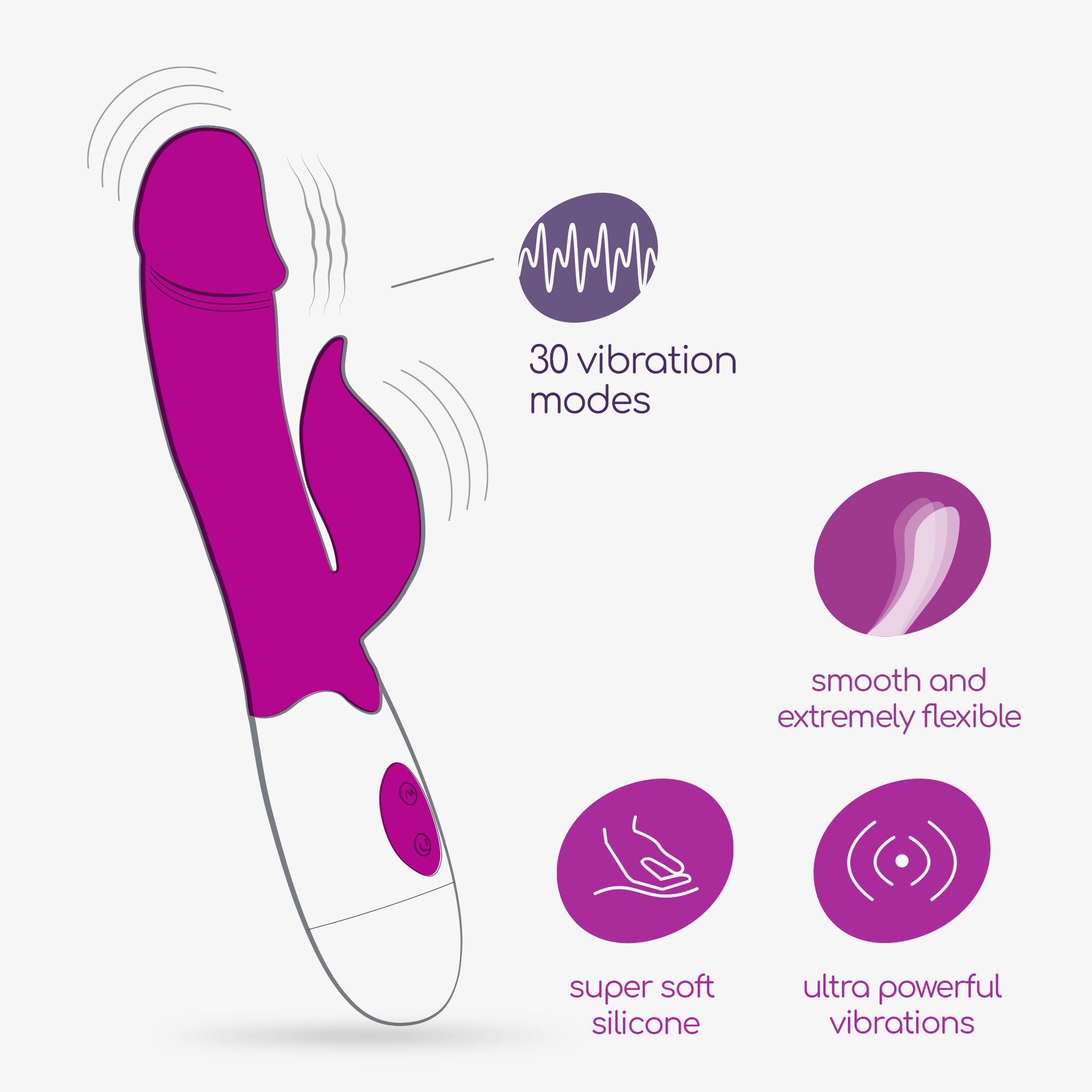 VIBRADOR COM ESTIMULADOR DE CL 6