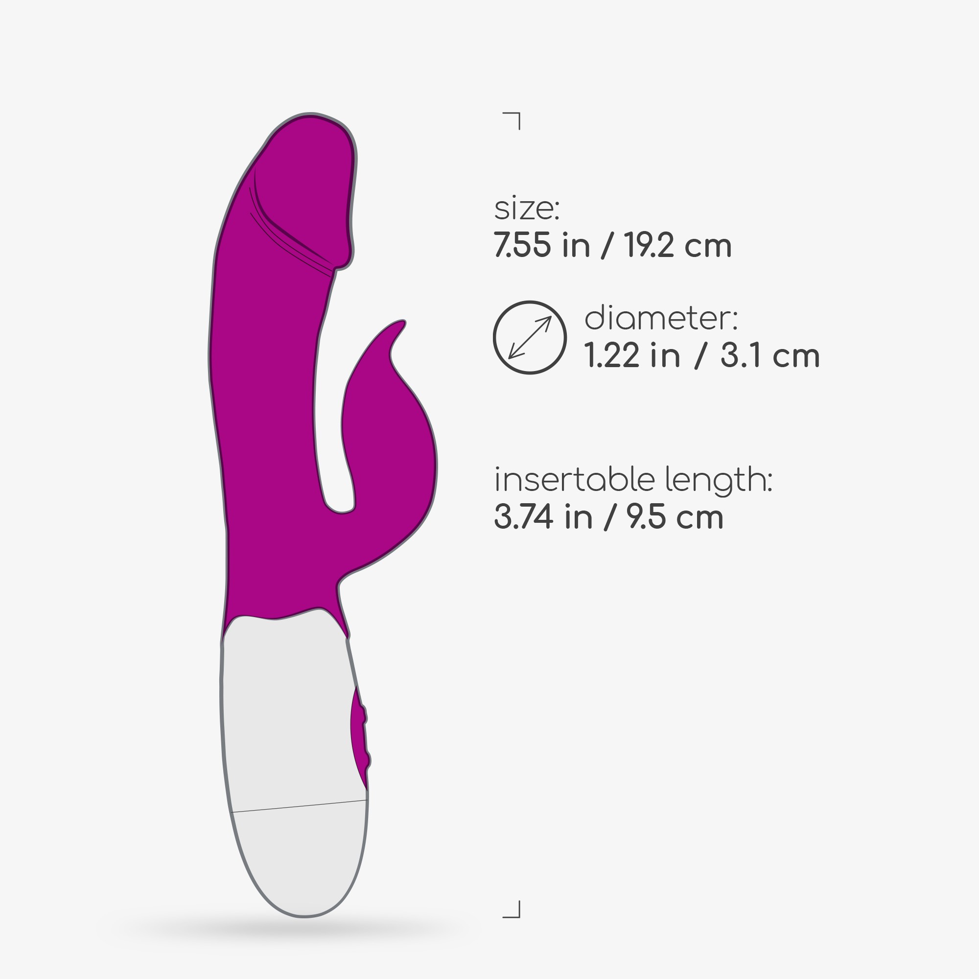 VIBRADOR COM ESTIMULADOR DE CL 7