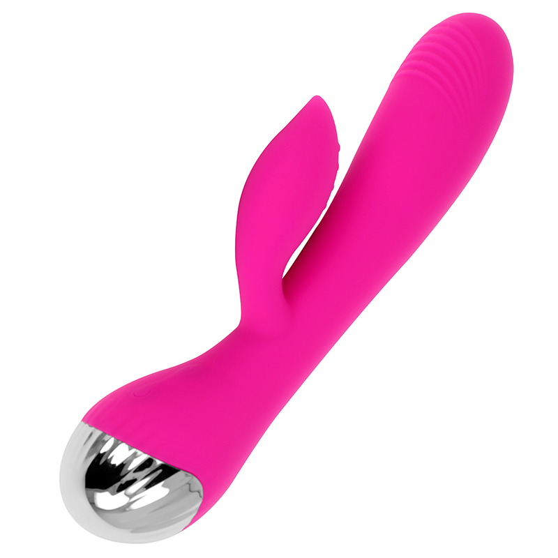 VIBRADOR RECARGABLE CON RABBIT 10 MODOS DE VIBRACIÓN 19 CM