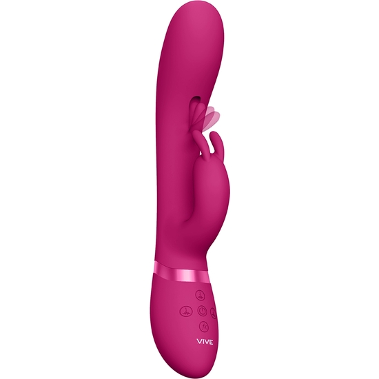 Vive tama - wave & vibrating g-spot rabbit - rosa