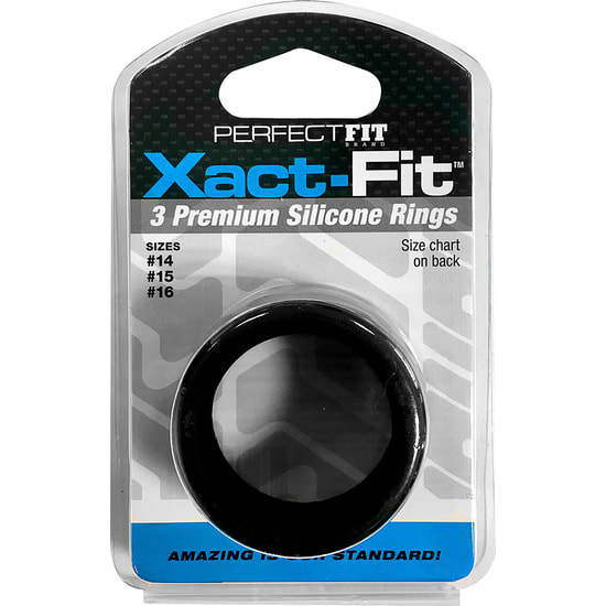 Xact fit kit 3 anillos de silicona - 3.5 cm, 3.8 cm y 4 cm