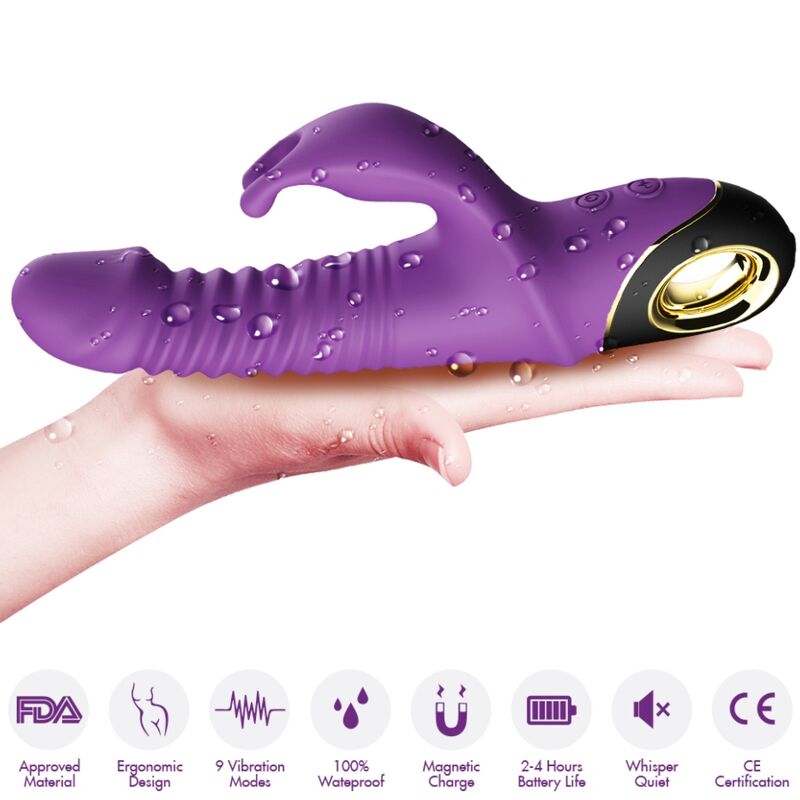 ZING DILDO VIBRADOR RABBIT VIO 4