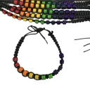 PULSERA CUENTAS BANDERA LGBT