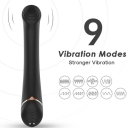 VIBRADOR CABEZA PLANA SILICONA