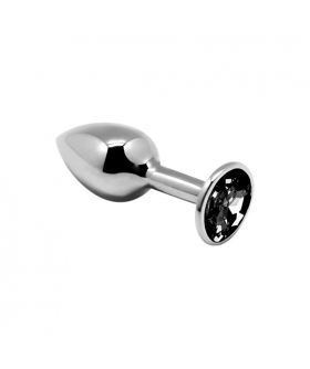 MINI METAL BUTT PLUG S Plug anal de metal elegante, refrescante y cómodo con joya