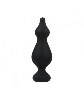 AMUSE BLACK BUTT PLUG - L Estimulador anal ergonómico de silicona aterciopelada