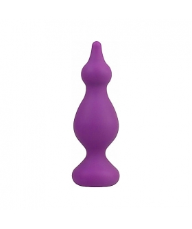 AMUSE BLACK BUTT PLUG - M Amuse plug anale viola in silicone taglia m