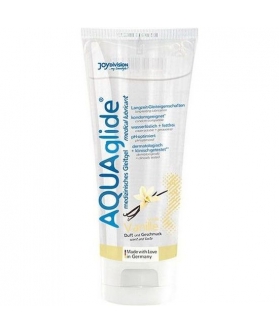 AQUAGLIDE VAINILLA Lubricante de sabor vainilla, médico, deslizante y soluble