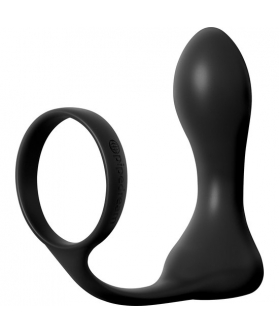 ASS-GASM Anillo y plug anal ergonómico de silicona premium, USB