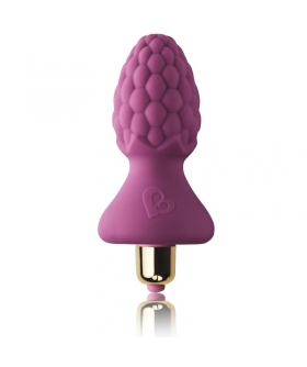 ASSBERRIES Plug anal vibrador com texturas e vibrações.