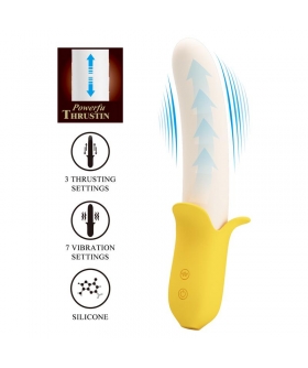 BANANA Vibratore multifunzione in silicone banana geek pretty love