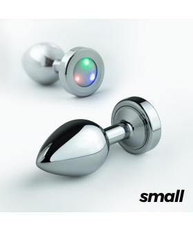 BOREALIS PLUG Plug anal de metal con luces led intercambiables