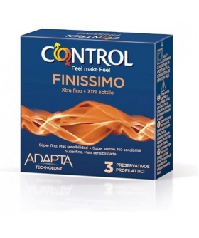 CONTROL FINISSIMO Preservativos ultrafinos de látex para mayor sensibilidad