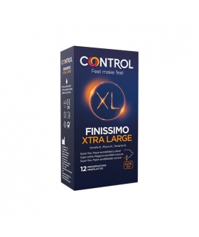 CONTROL FINNISSIMO XL Preservativos extra finos, sensibles, cómodos y anatómicos