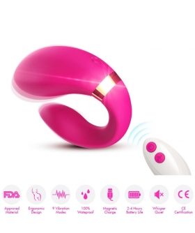 CRESCENT Vibrador diseñado para parejas con múltiples modos