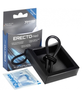 ERECTO MED RING BLACK Anel de pénis de silicone erecto med preto - m