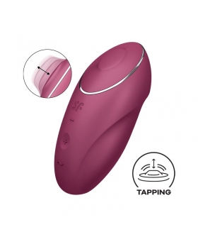 SATISFYER TAP & Vibrador com vibração e batida, estilo ergonômico