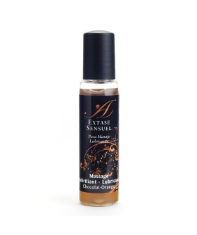 EXTASE CHOCOLAT MASSAGE Lubricante sedoso base acuosa, aroma chocolate-naranja