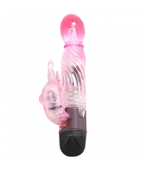 VIBRADOR CON RABBIT ROSA Vibrador conejo para estimulación intensa. sumergible