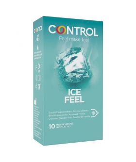 ICE FEEL Preservativos refrescantes con efecto frío, aroma a menta