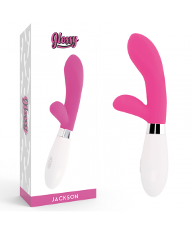 JACKSON PINK Massaggiatore di coniglio in silicone con 10 funzioni