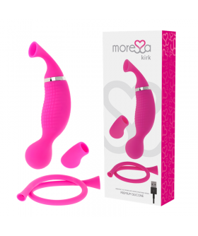 KIRK Vibrador de lujo con succionador, dos motores y 12 funciones