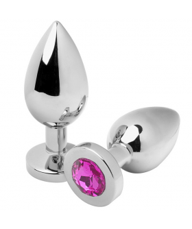 METALHARD ANAL PLUG DIAMOND RO Plug anal de acero con cristal, hipoalergénico, sumergible