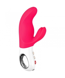 MISS BI Vibrador dual de silicona médica, sumergible y recargable