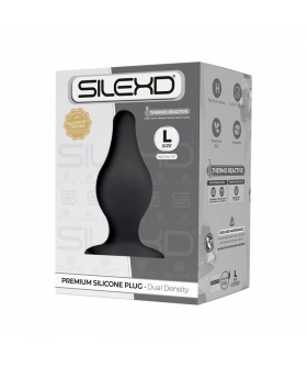 SILEXD PLUG NEGRO Juguete sexual anal termorreactivo para exploración íntima